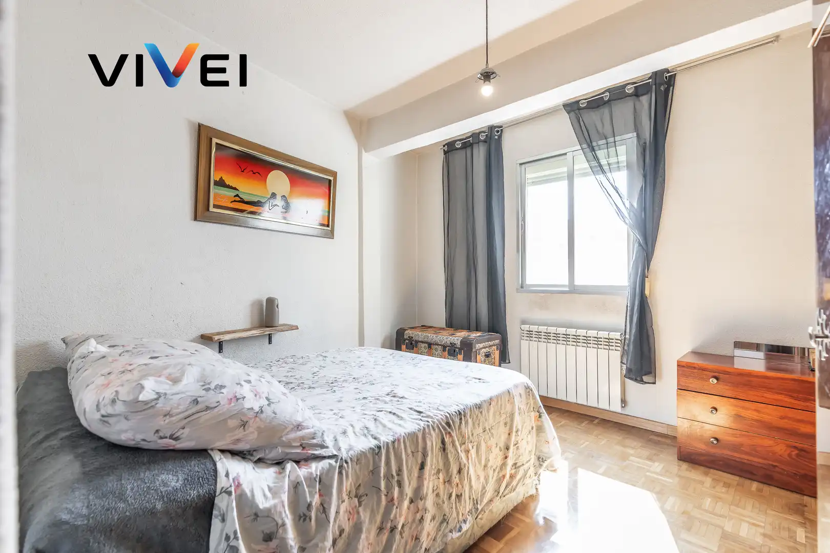 Bedroom of Flat for sale in Madrid  with Heating and Balcony