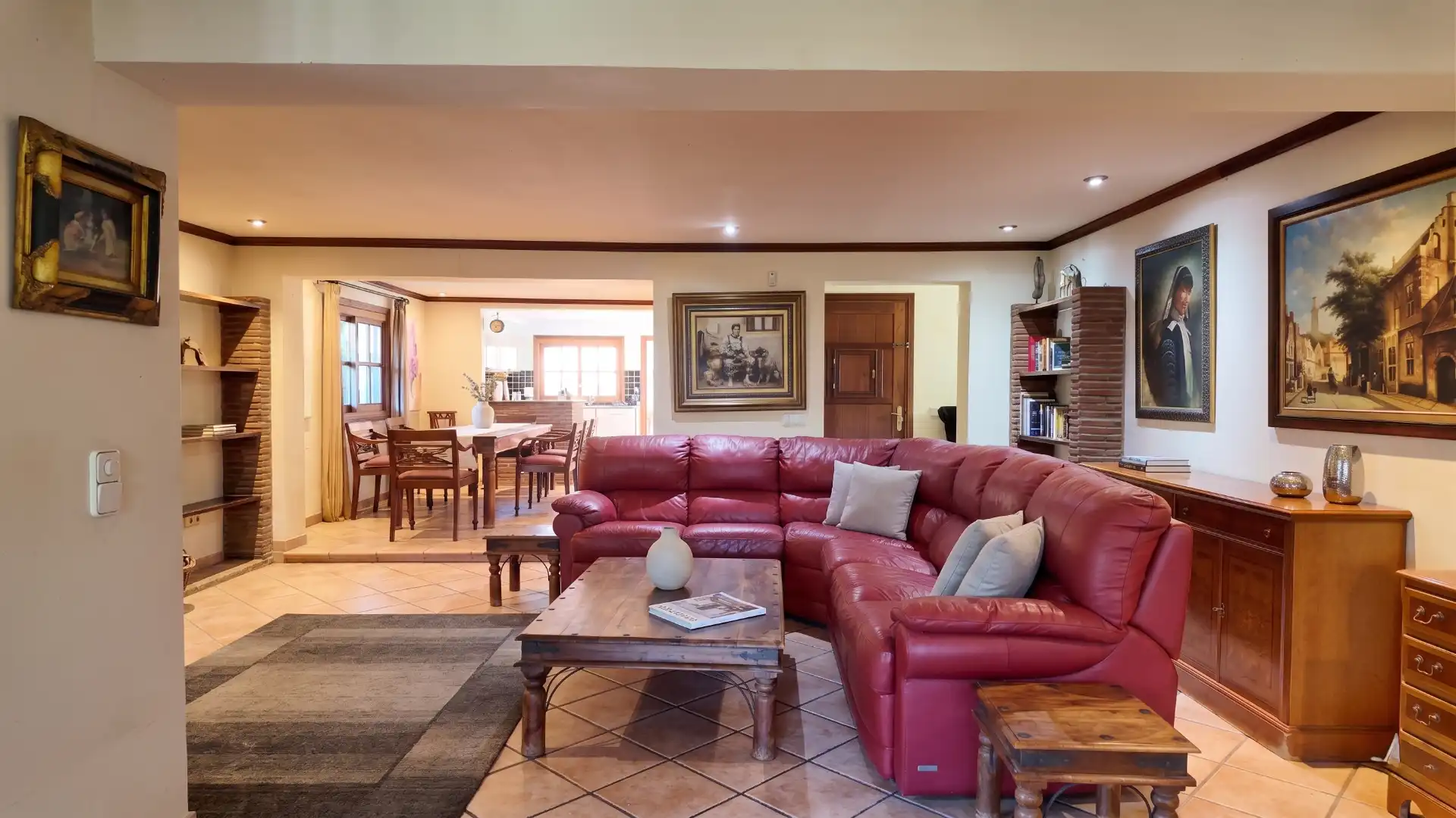 Sala de estar de Casa o chalet en venta en Estepona con Jardín privado y Terraza
