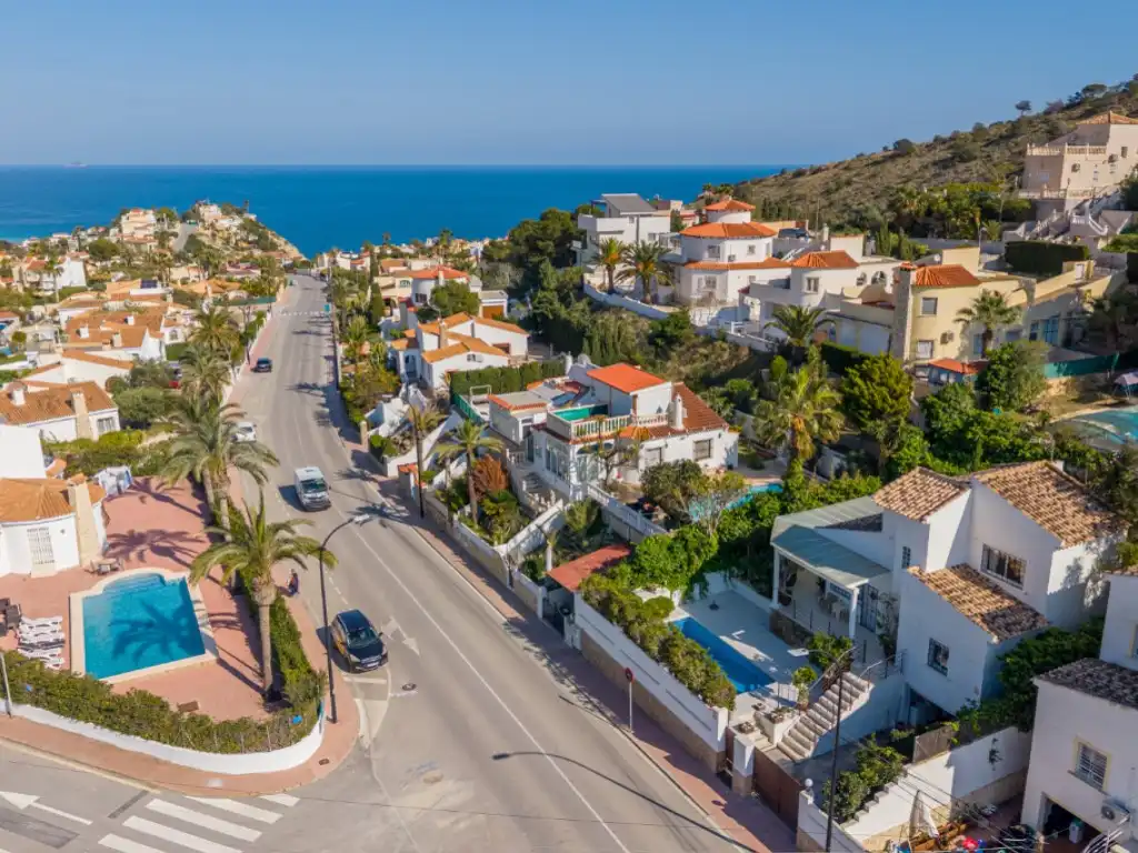 Exterior view of Houses for sale in El Campello  with Air Conditioner, Private garden and Terrace