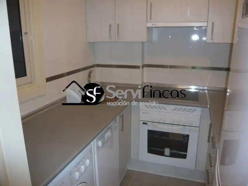 Kitchen of Attic for rent in Madrid  with Air Conditioner, Heating and Private garden