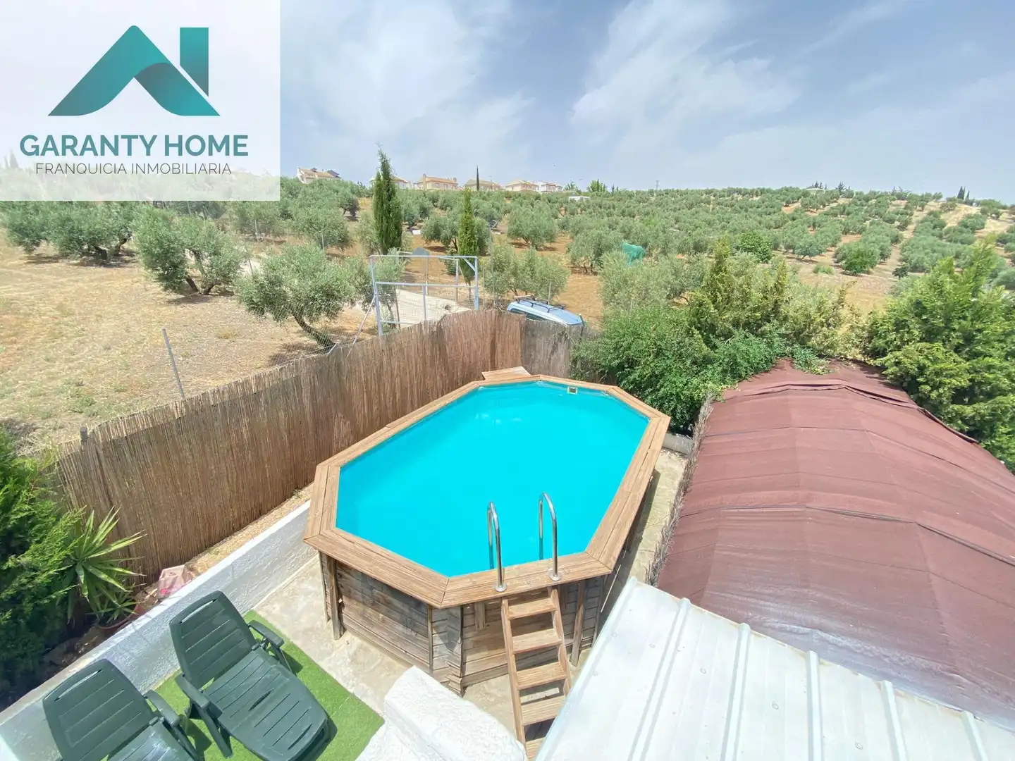 Piscina de Casa o xalet en venda en Torredonjimeno amb Aire condicionat, Jardí privat i Terrassa