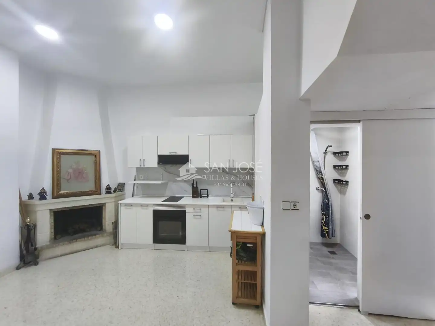 Cocina de Casa o chalet en venta en Aspe con Terraza, Trastero y Amueblado