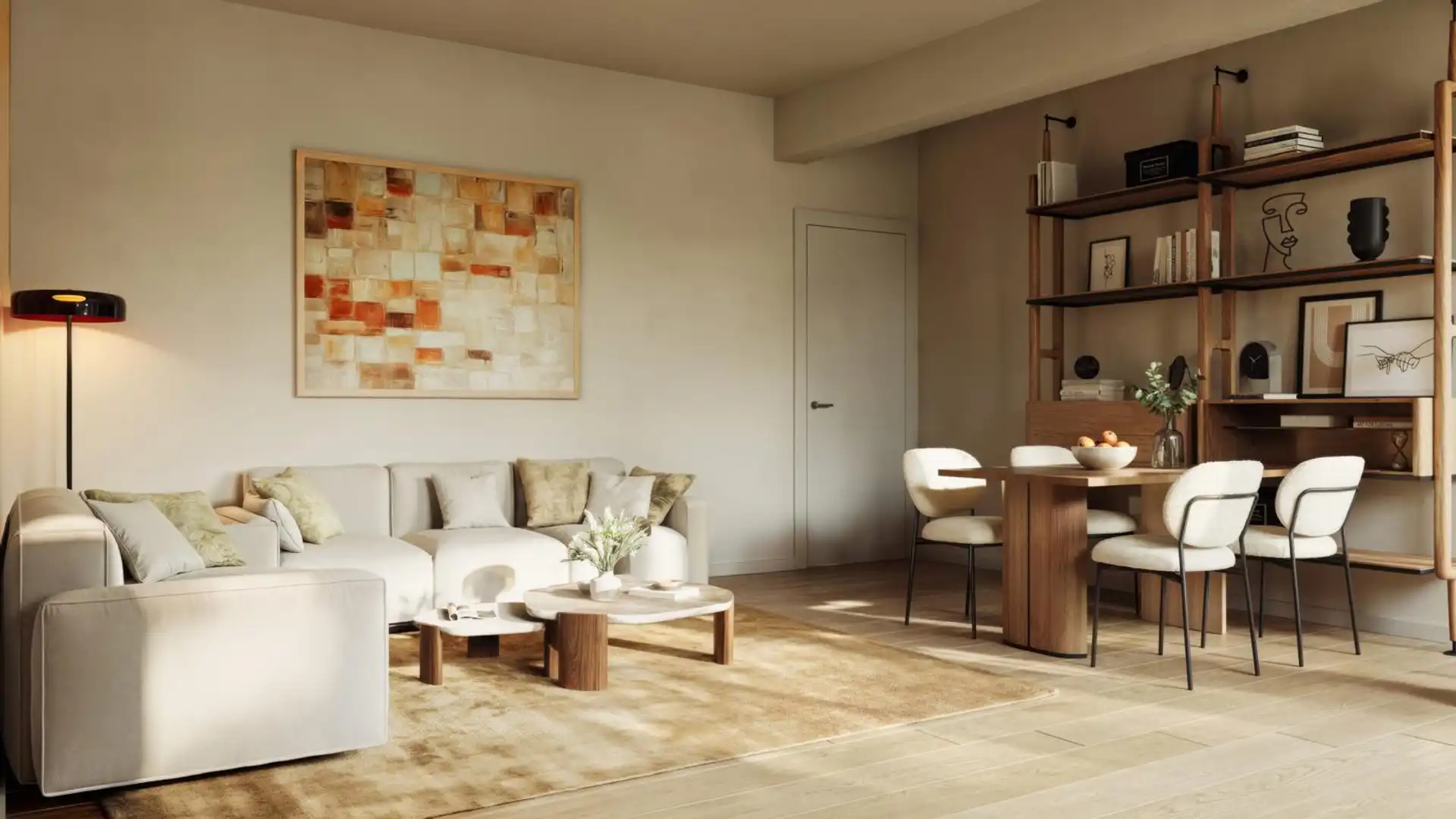 Wohnzimmer von Wohnung zum Verkauf in Torredembarra mit Heizung, Ofen und Mikrowelle