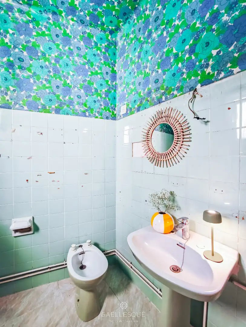 Baño de Ático en venta en Barcelona con Calefacción, Parquet y Terraza