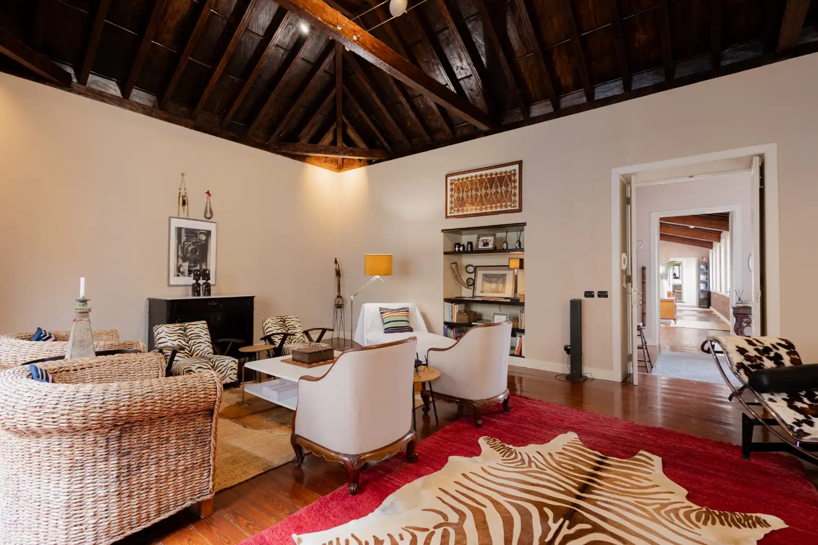 Sala d'estar de Casa o xalet en venda en La Orotava amb Jardí privat, Parquet i Moblat