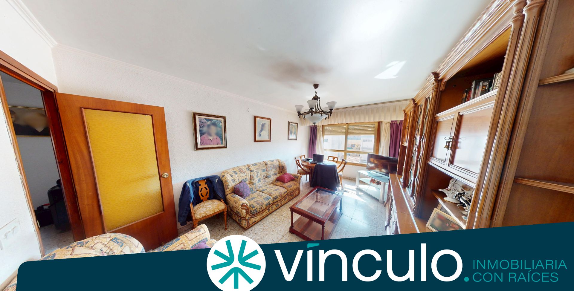 Sala de estar de Piso en venta en Alicante / Alacant con Amueblado y Balcón