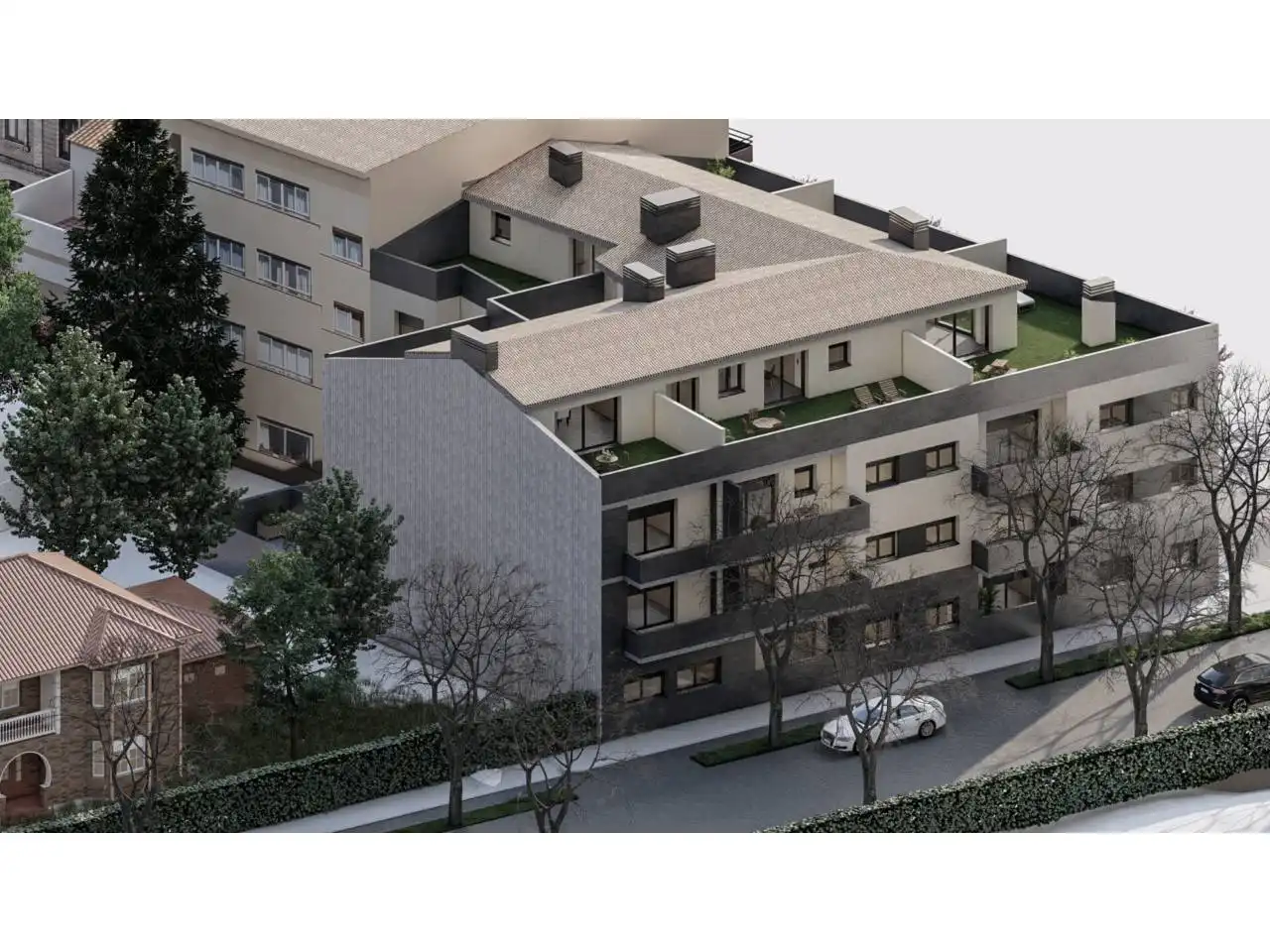 Vista exterior de Piso en venta en Sant Julià de Vilatorta con Calefacción y Terraza