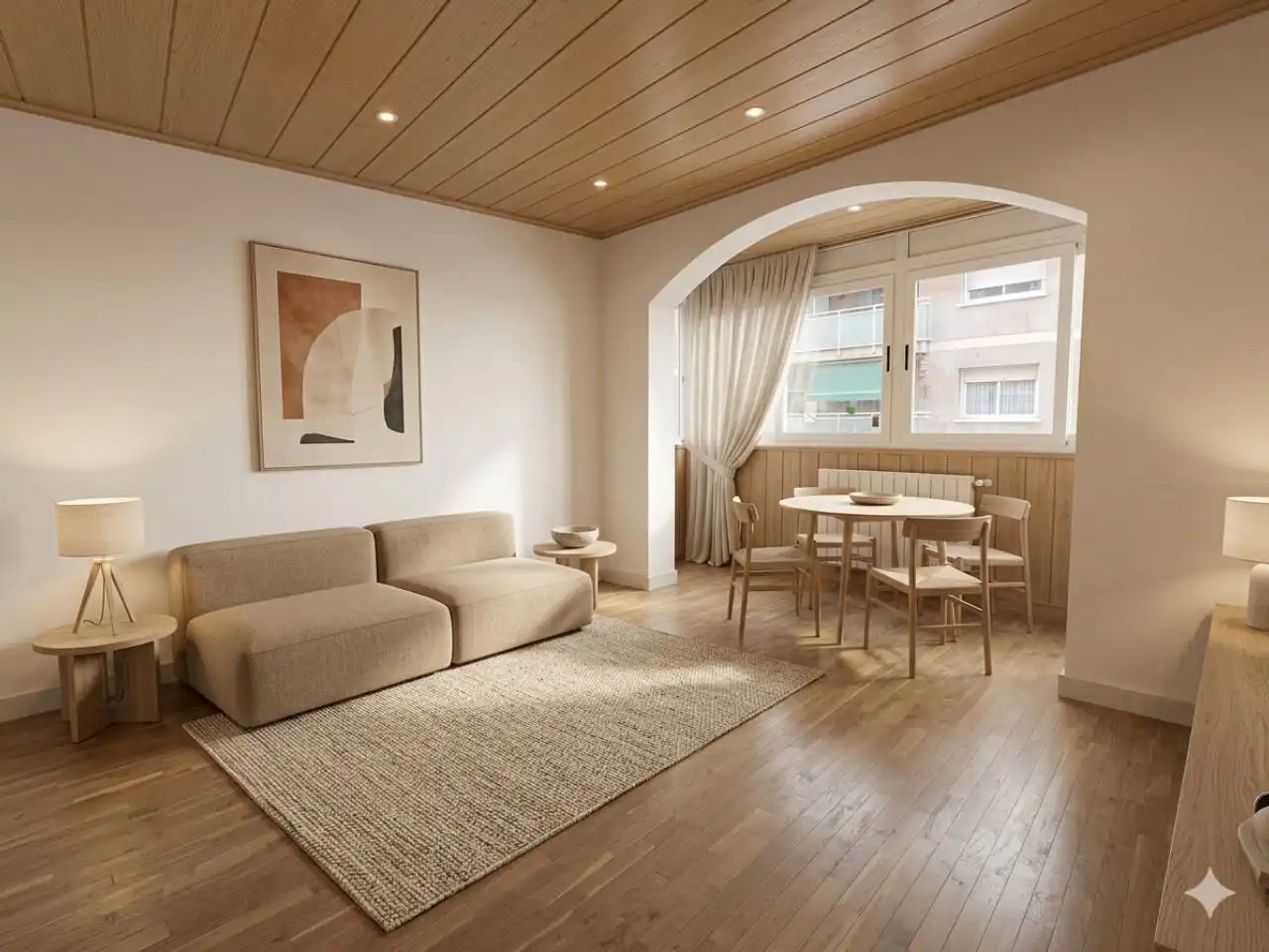 Sala de estar de Piso en venta en Sant Boi de Llobregat con Calefacción, Parquet y Balcón