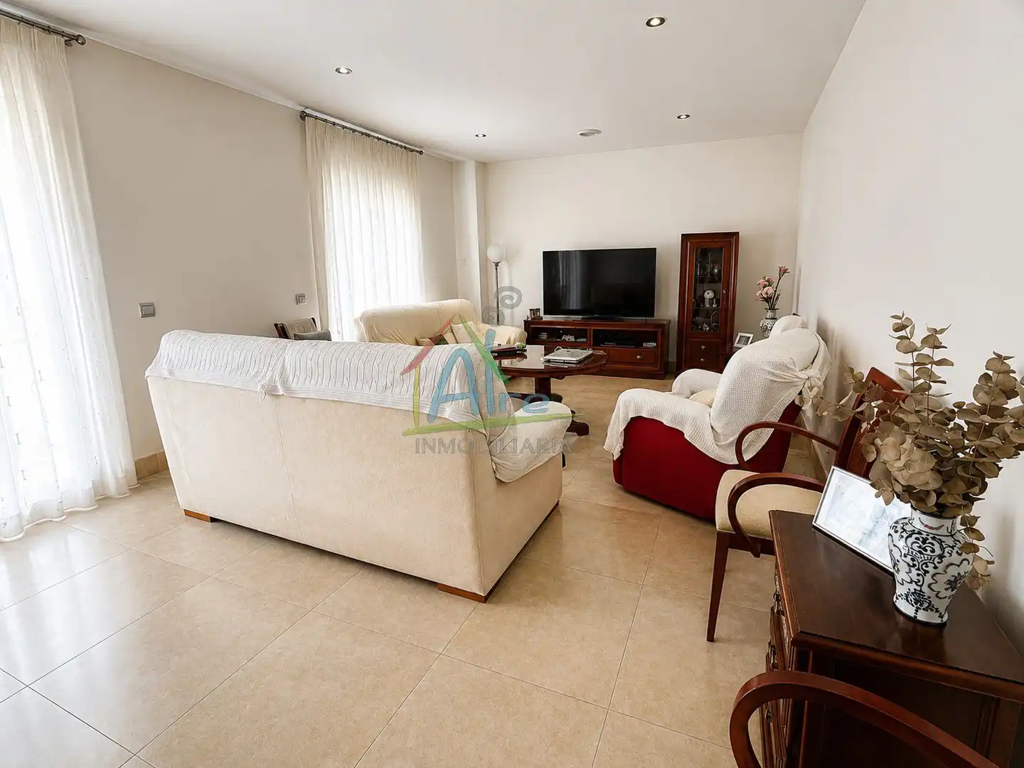Sala de estar de Piso en venta en Lepe con Aire acondicionado, Calefacción y Terraza