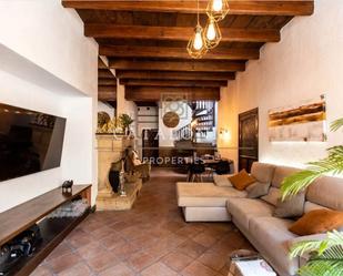 Living room of Country house for sale in Sant Andreu de Llavaneres  with Heating, Parquet flooring and Terrace