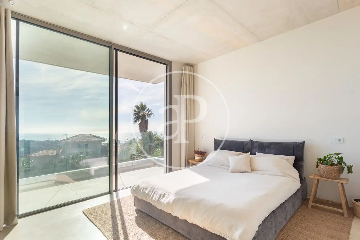 Bedroom of Houses for rent in Sitges  with Air Conditioner, Heating and Private garden
