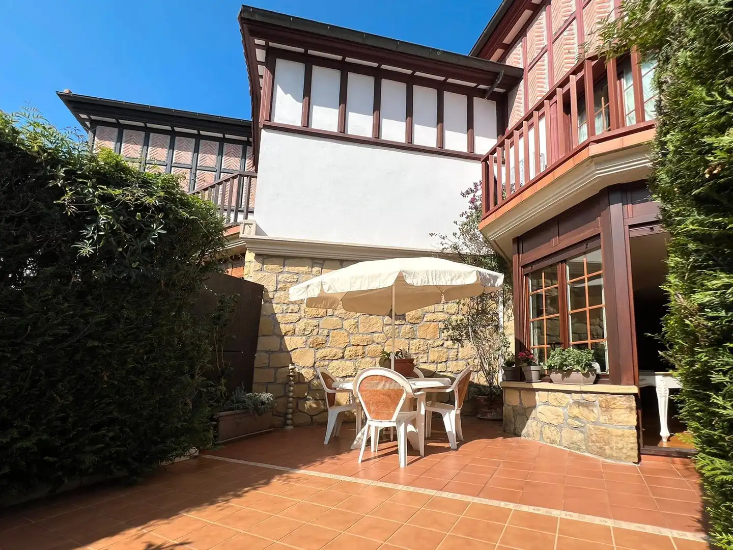 Terraza de Casa adosada en venta en Zarautz con Aire acondicionado, Calefacción y Jardín privado