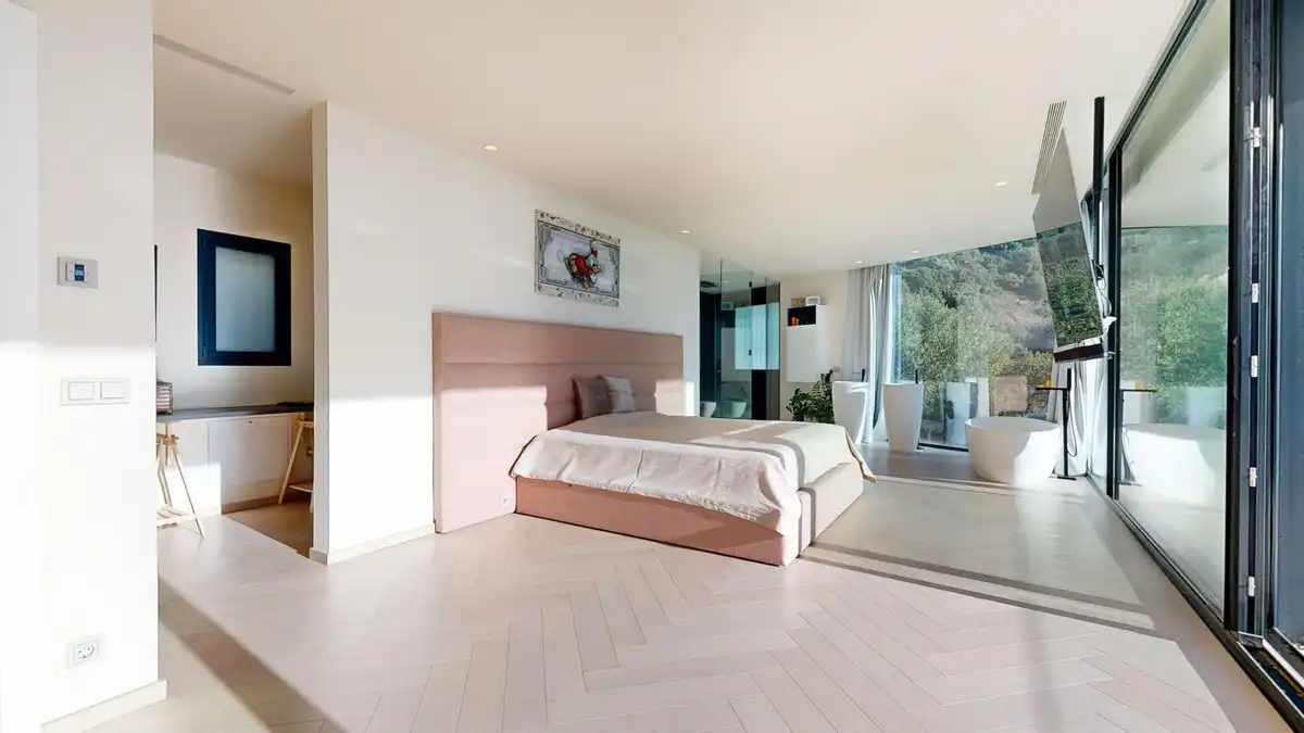 Bedroom of Houses for rent in Marbella  with Air Conditioner, Private garden and Terrace