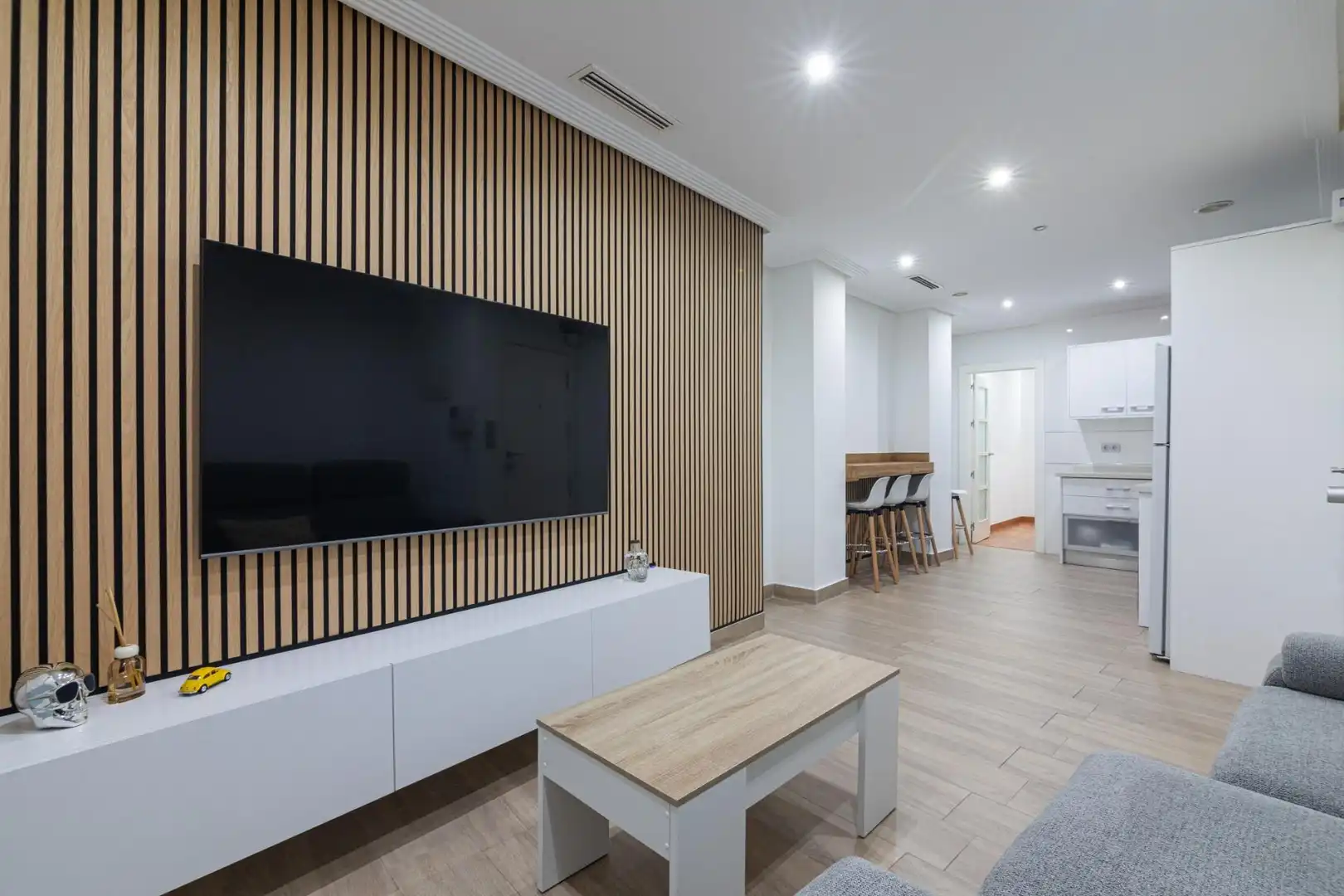 Living room of Flat for sale in Elche / Elx  with Air Conditioner and Furnished