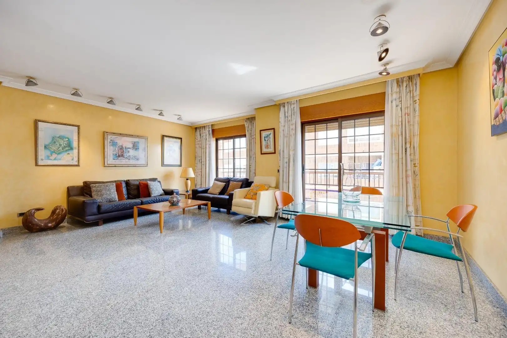 Living room of Attic for rent in Torrevieja  with Air Conditioner, Terrace and Furnished