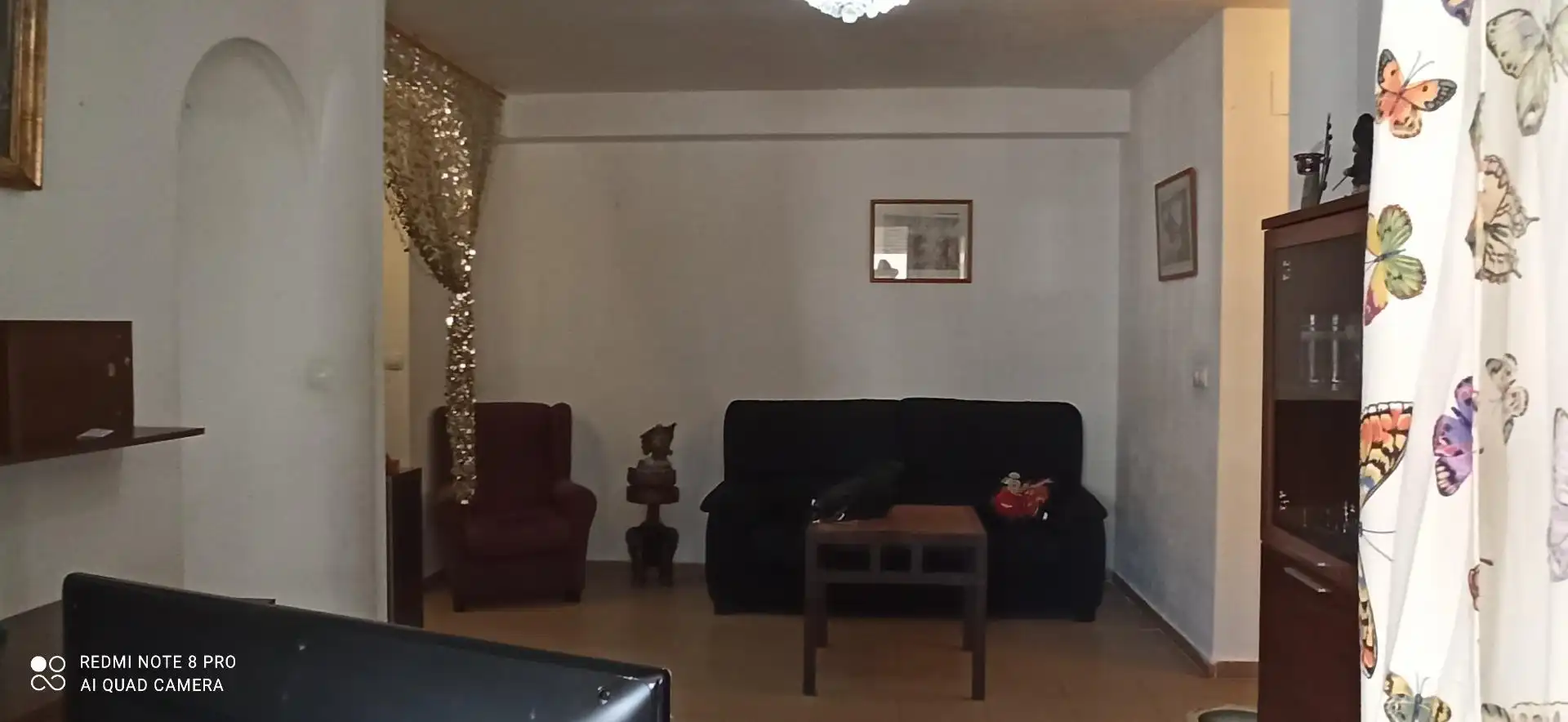 Sala d'estar de Pis de lloguer en Villajoyosa / La Vila Joiosa amb Aire condicionat, Jardí privat i Terrassa