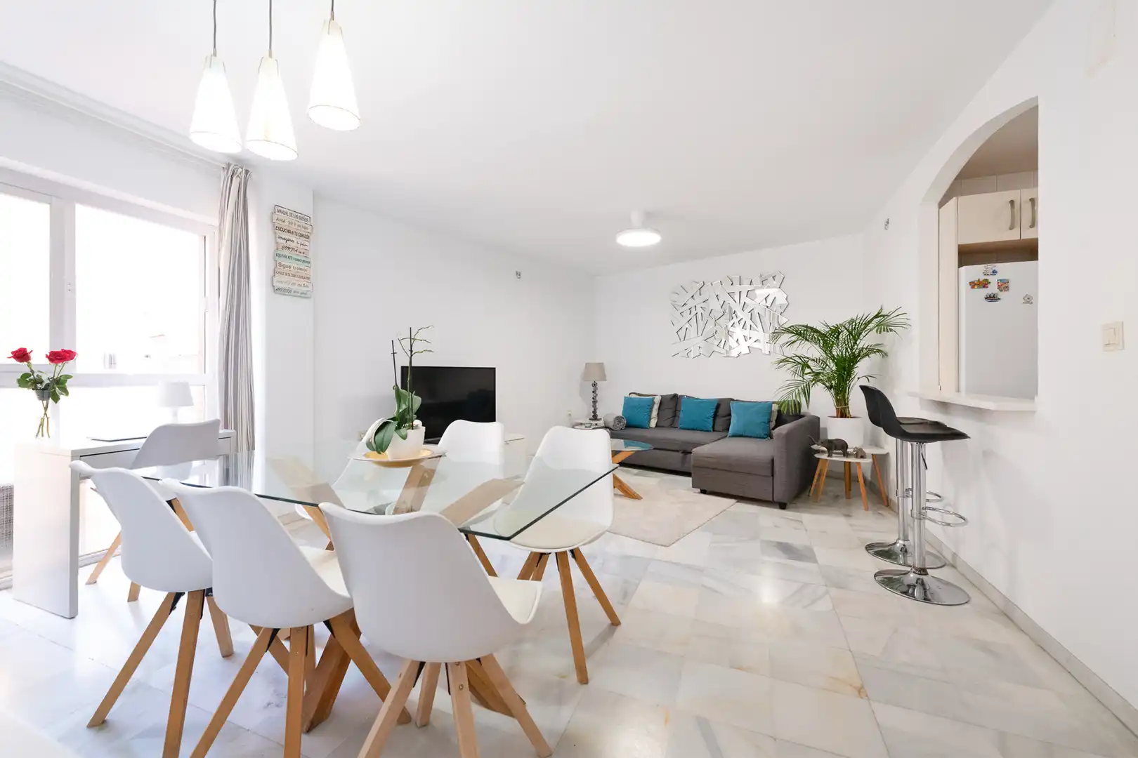 Sala d'estar de Pis en venda en Málaga Capital