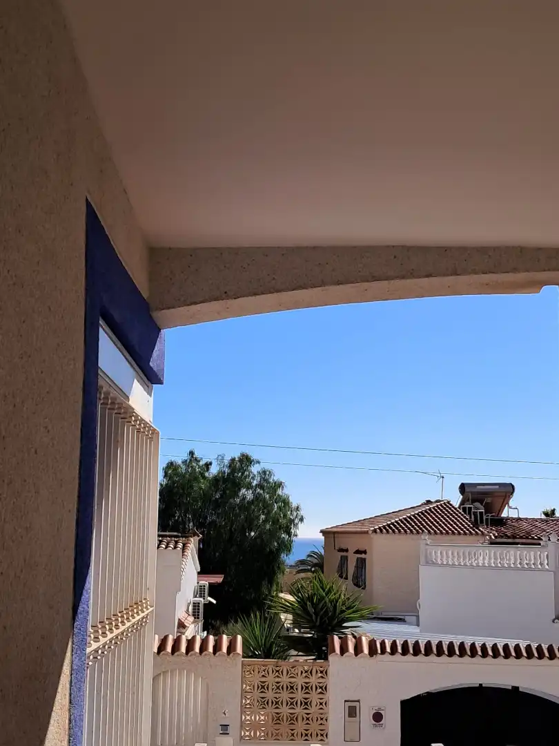 Exterior view of Detached homes for sale in Roquetas de Mar  with Terrace and Community pool
