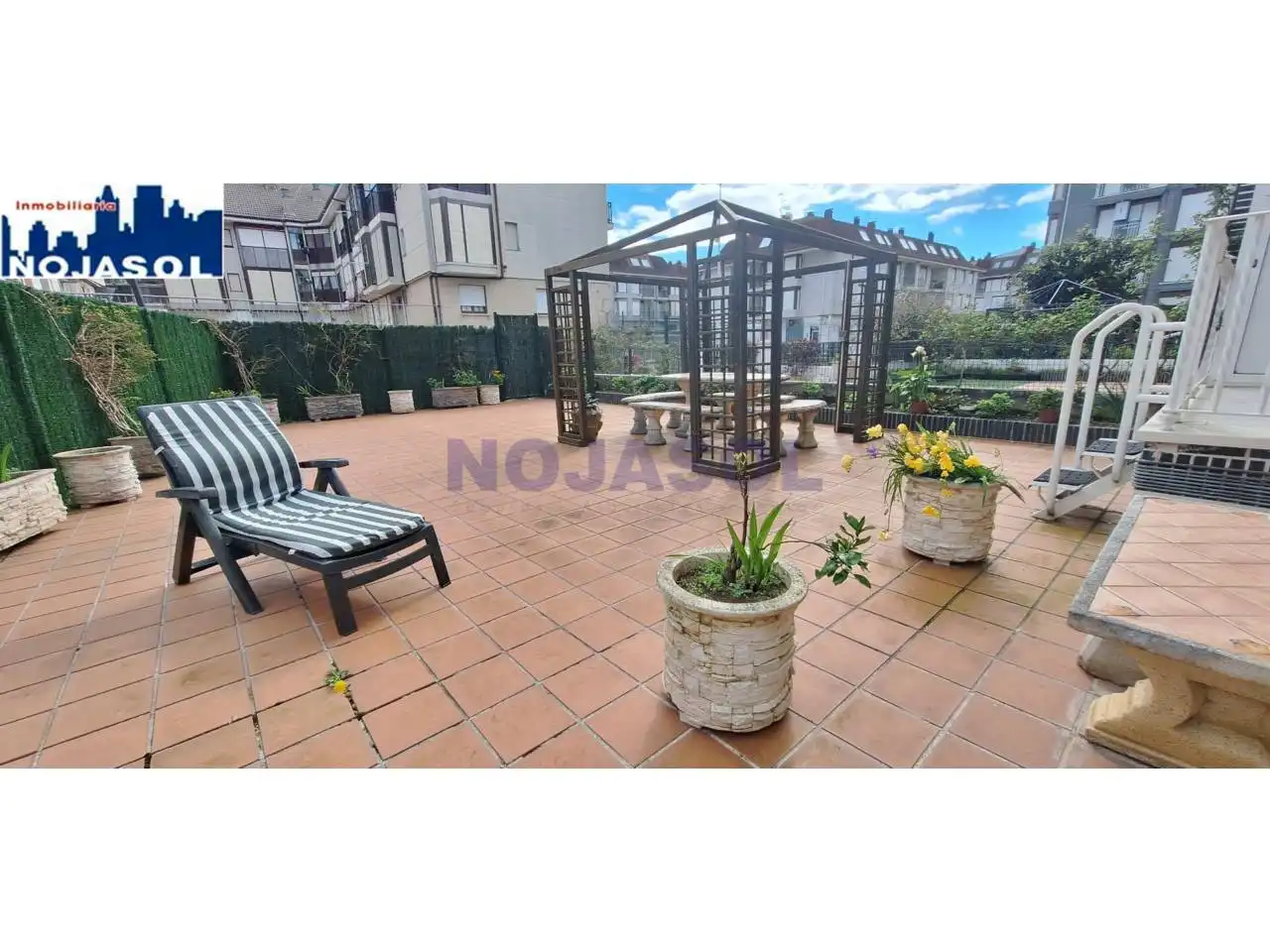 Terrassa de Apartament de lloguer en Noja amb Calefacció, Jardí privat i Terrassa