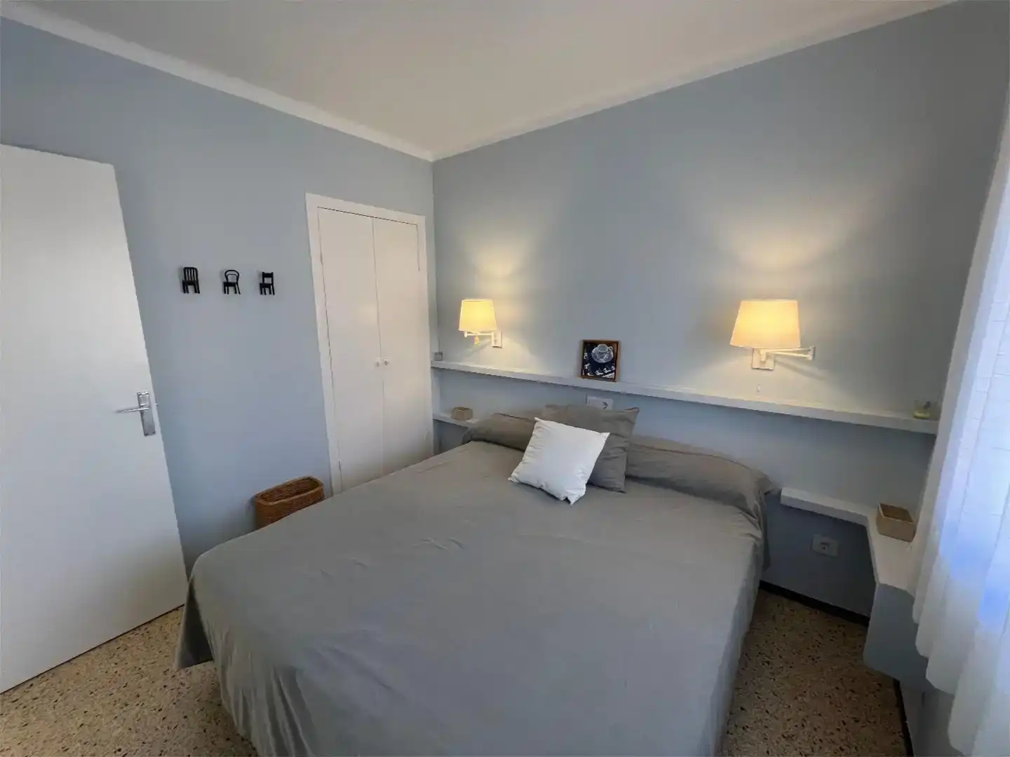 Bedroom of Flat for sale in L'Estartit  with Air Conditioner, Furnished and Balcony