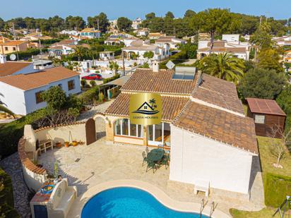 Exterior view of House or chalet for sale in Jávea / Xàbia  with Air Conditioner, Heating and Private garden