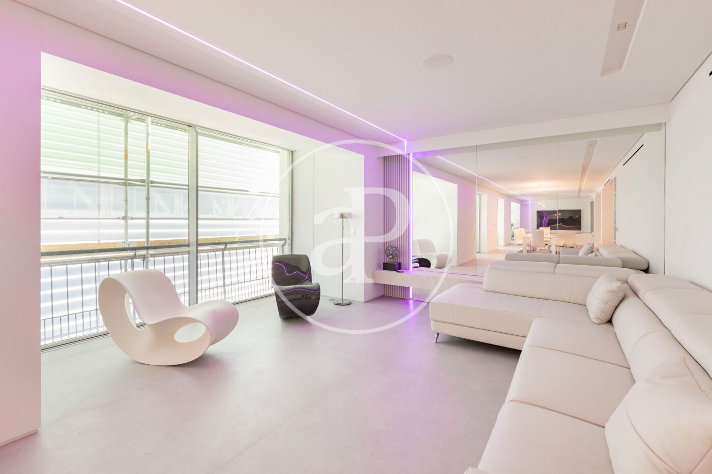 Living room of Attic for sale in  Madrid Capital  with Air Conditioner, Heating and Terrace