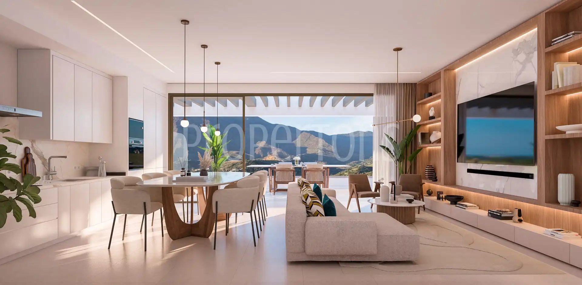 Sala de estar de Piso en venta en Estepona