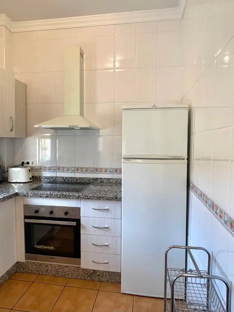 Cuina de Casa o xalet en venda en Torrox amb Jardí privat, Piscina i Moblat