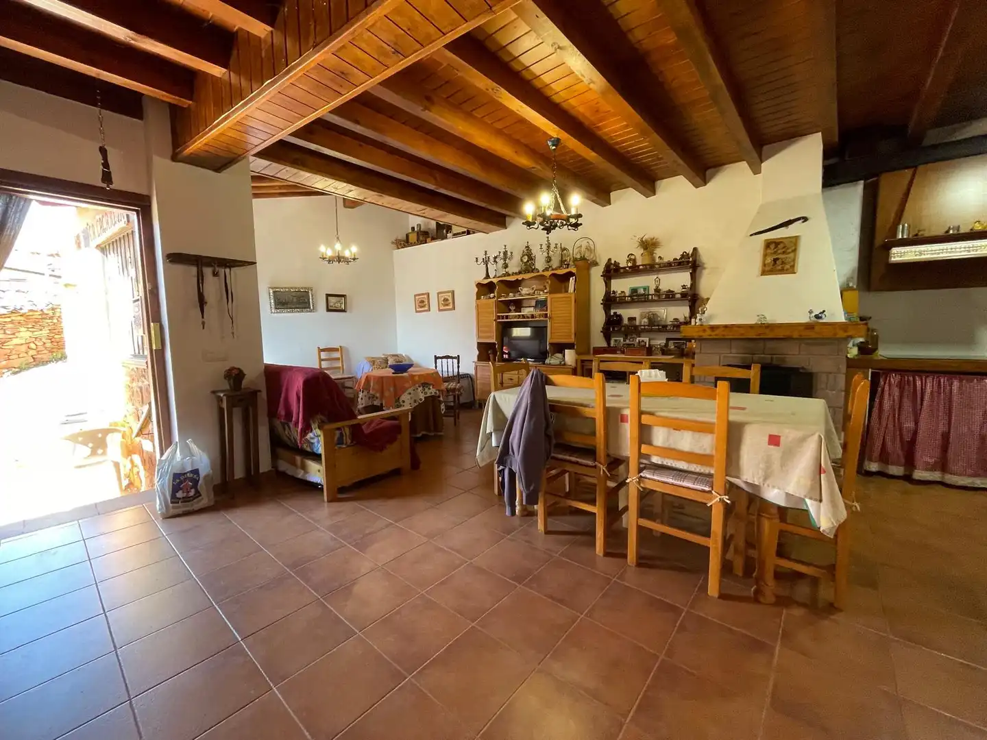 Comedor de Finca rústica en venta en Montejo de Tiermes con Parquet, Terraza y Horno