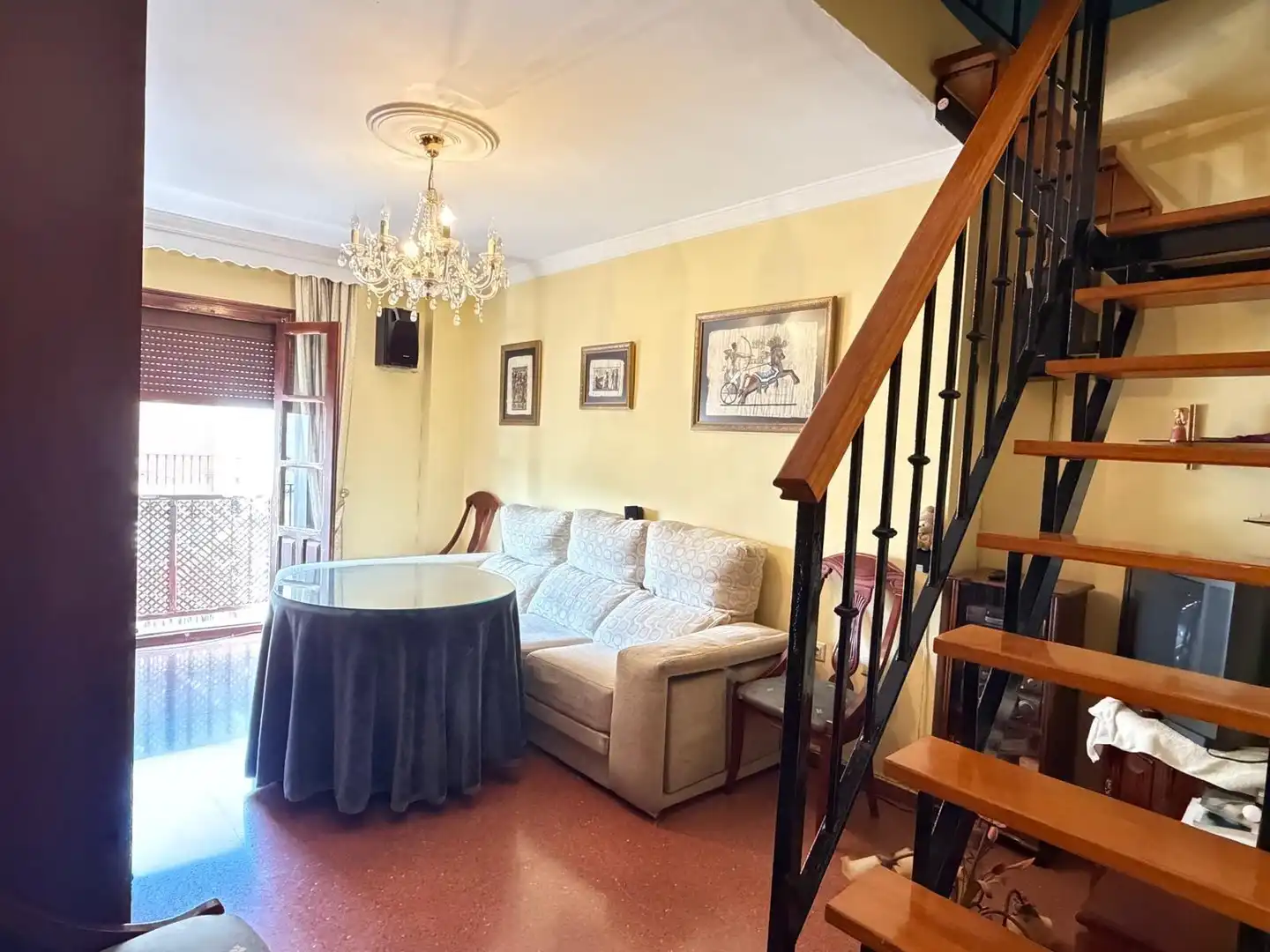 Living room of Flat for sale in Antequera  with Terrace, Storage room and Balcony