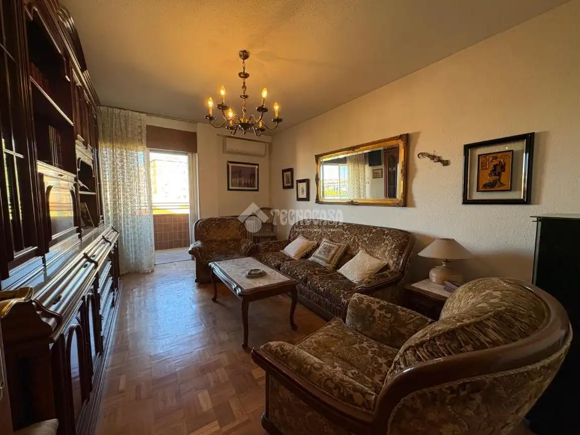 Sala d'estar de Pis en venda en Madrid amb Parquet i Balcó