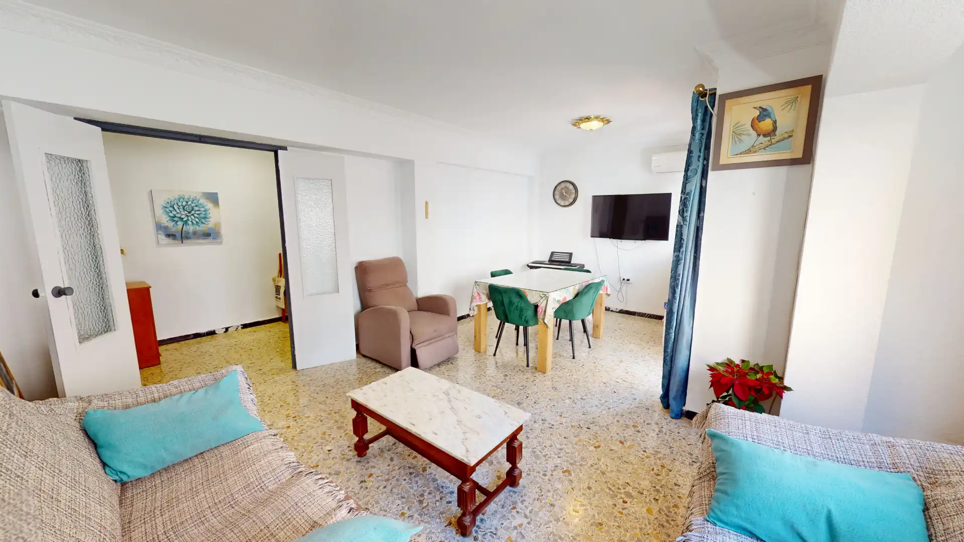 Sala de estar de Piso en venta en Almería con Aire acondicionado, Calefacción y Trastero