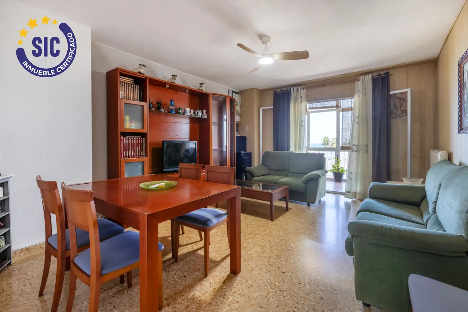 Sala de estar de Piso en venta en Sueca con Jardín privado, Terraza y Balcón