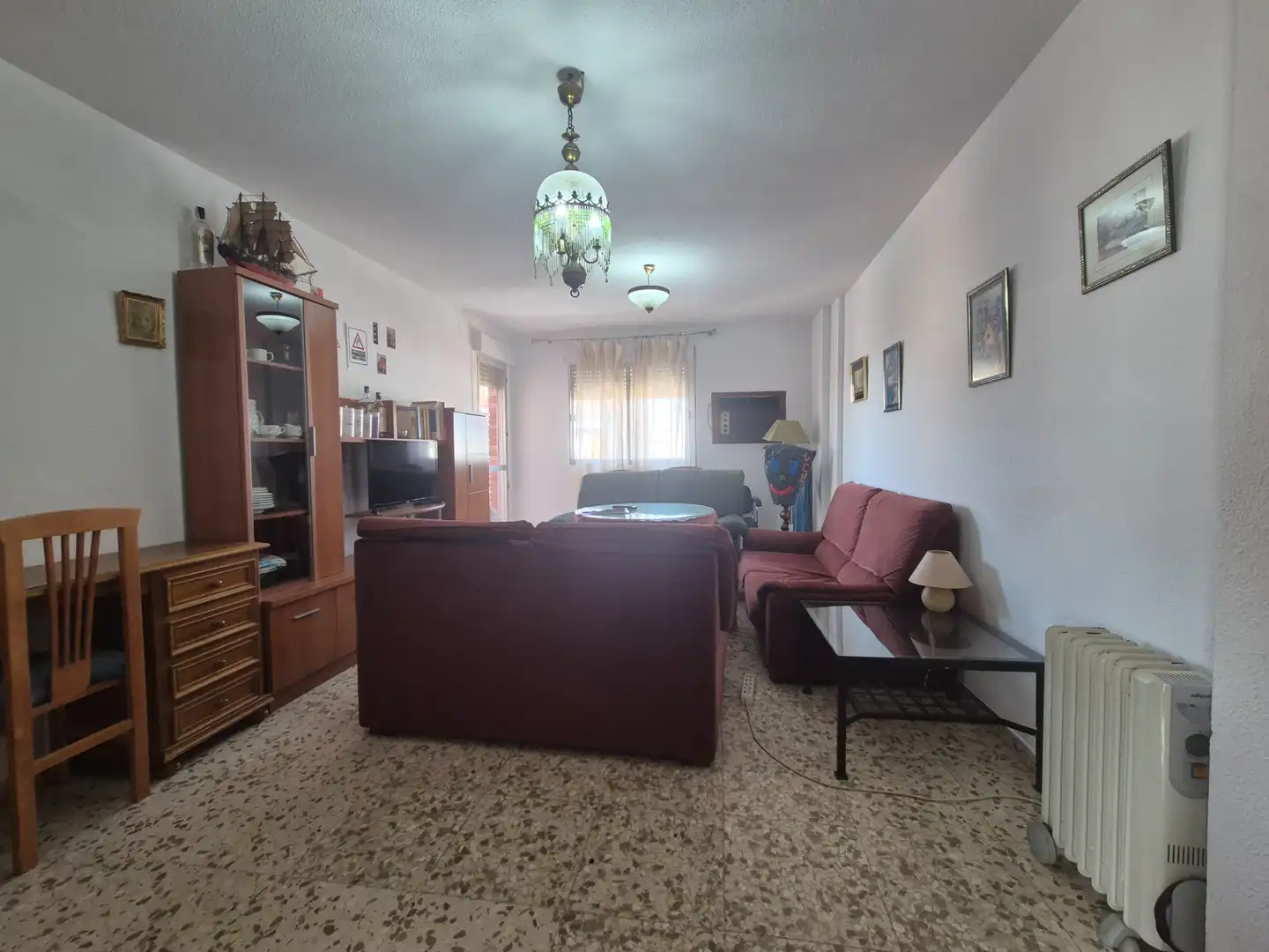 Sala de estar de Piso en venta en Badajoz con Aire acondicionado, Calefacción y Jardín privado