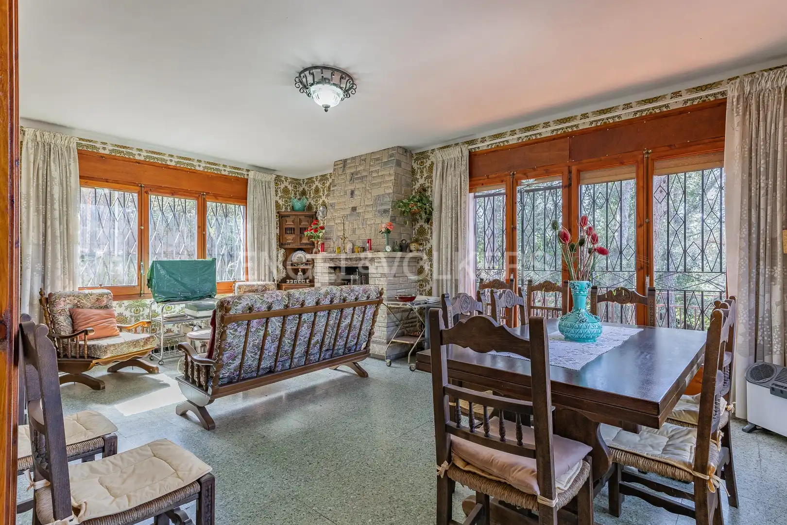 Sala de estar de Casa o chalet en venta en Caldes de Montbui con Calefacción, Jardín privado y Terraza