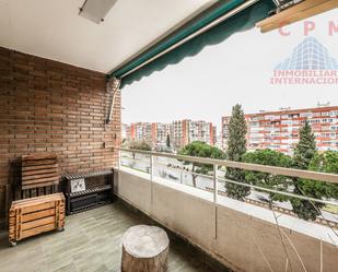 Terrace of Flat to rent in  Madrid Capital  with Air Conditioner, Heating and Parquet flooring