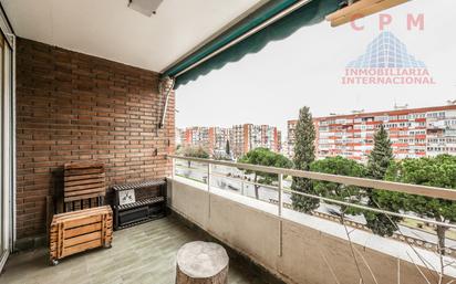 Terrace of Flat to rent in  Madrid Capital  with Air Conditioner, Heating and Parquet flooring