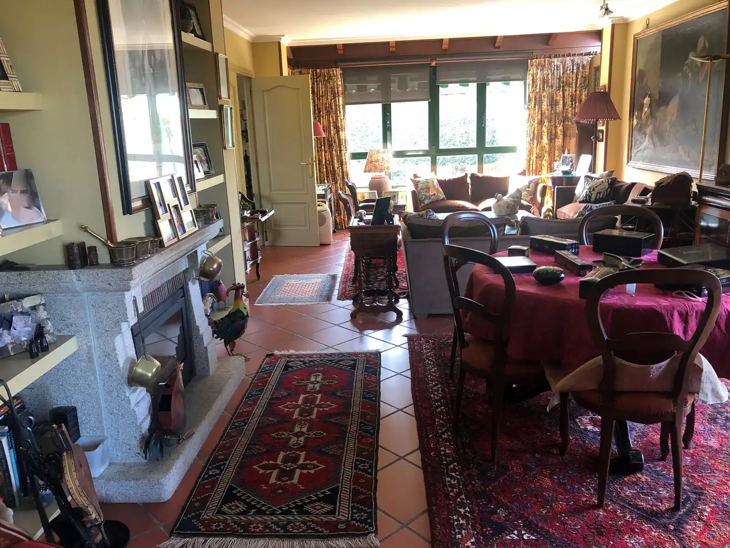 Wohnzimmer von Haus oder Chalet zum Verkauf in Oleiros mit Privatgarten, Parkett und Terrasse