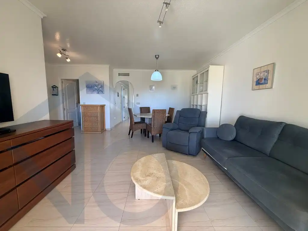 Sala d'estar de Apartament en venda en Pulpí amb Aire condicionat i Moblat