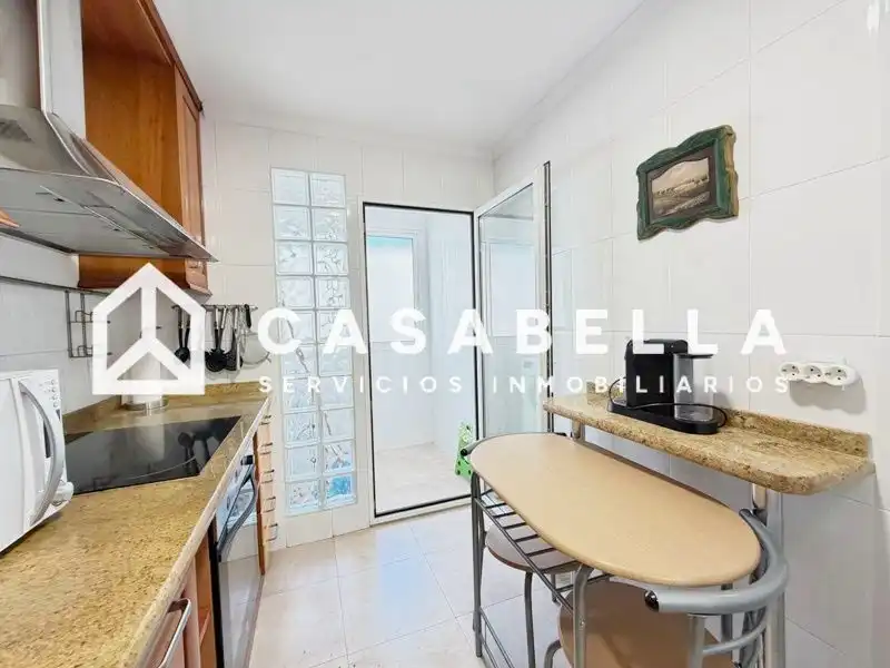 Küche von Wohnung zur Miete in Valencia mit Klimaanlage, Heizung und Terrasse