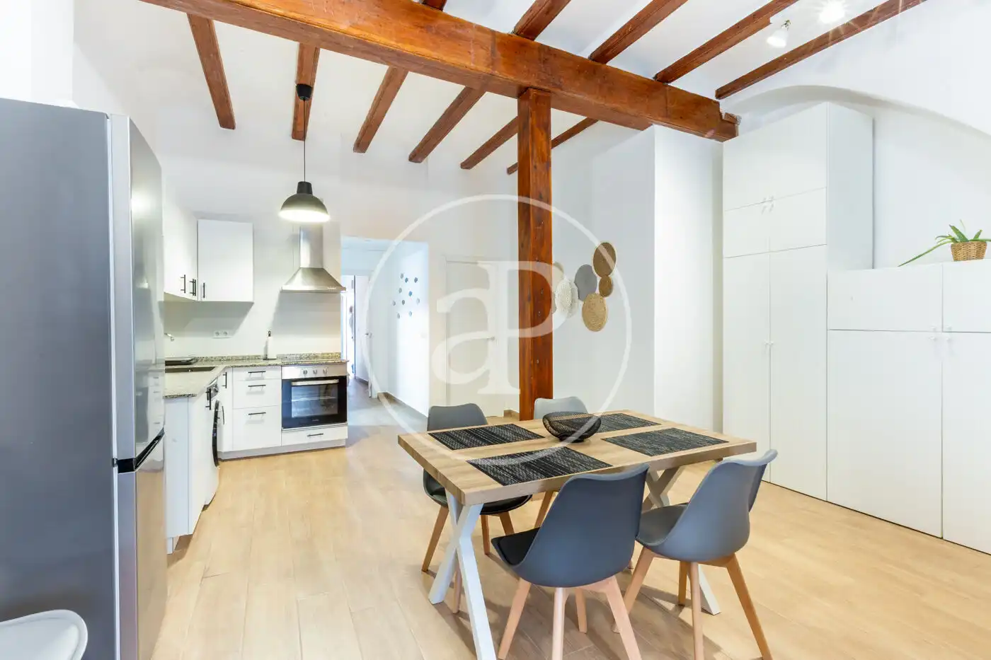 Kitchen of Flat for sale in Valencia  with Heating, Terrace and Furnished