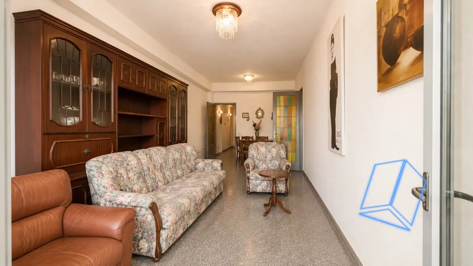 Sala d'estar de Pis en venda en Barcelona amb Calefacció i Balcó