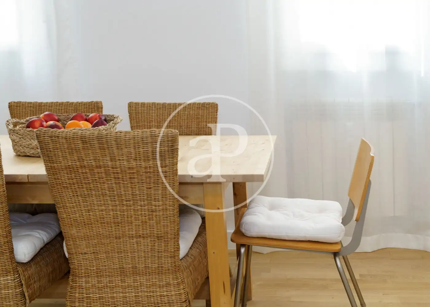 Dining room of Flat for rent in Madrid  with Air Conditioner, Heating and Furnished