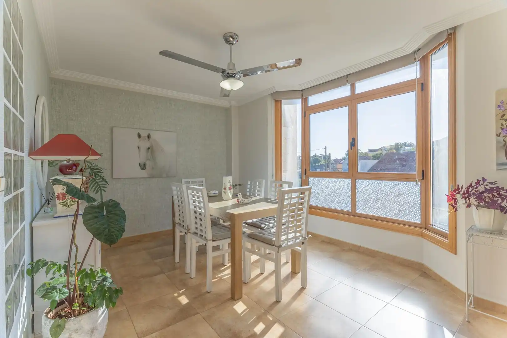 Comedor de Casa adosada en venta en Moaña con Calefacción, Terraza y Amueblado