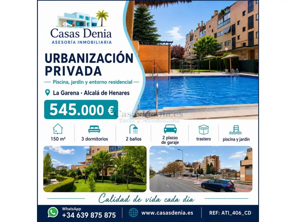 Exterior view of Attic for sale in Alcalá de Henares  with Private garden, Terrace and Swimming Pool