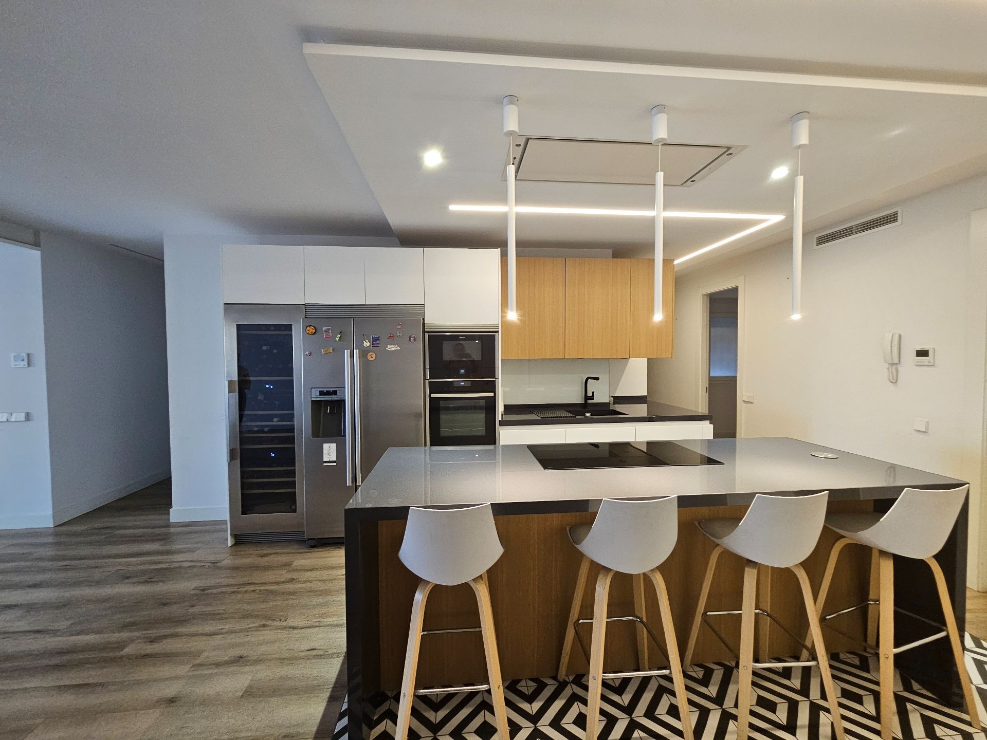 Kitchen of Flat to rent in  Madrid Capital  with Air Conditioner, Heating and Terrace