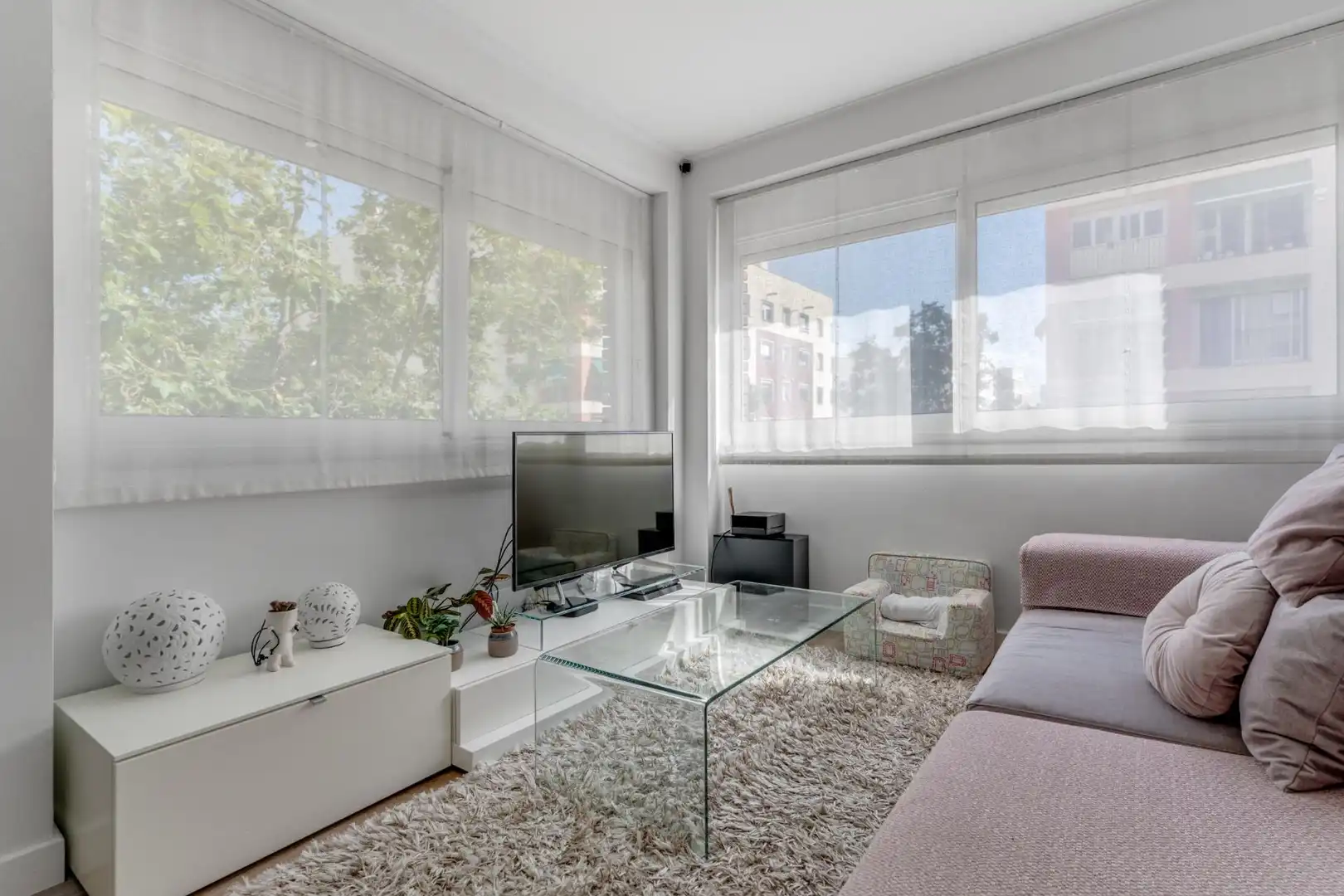 Sala d'estar de Pis en venda en Barcelona amb Aire condicionat i Calefacció