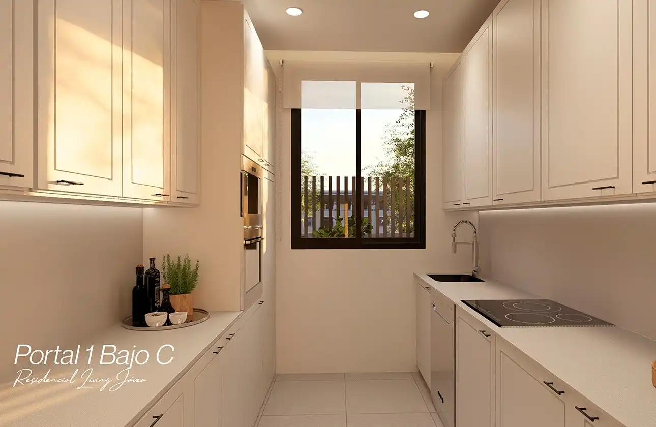 Kitchen of Apartments for sale in Jávea / Xàbia  with Air Conditioner, Heating and Private garden