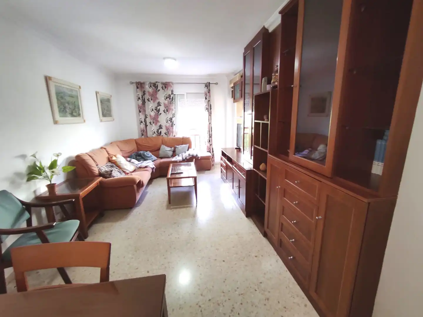 Sala de estar de Piso de alquiler en Málaga con Aire acondicionado, Terraza y Amueblado