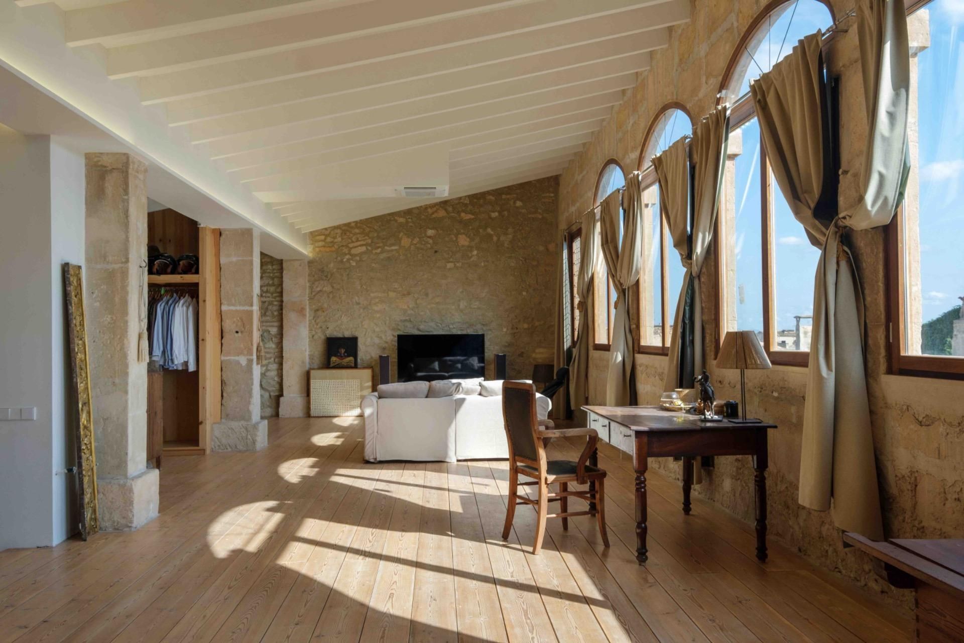 Living room of Country house for sale in Porreres  with Air Conditioner, Heating and Private garden